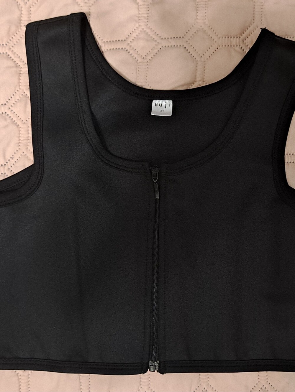Black Front-Zip Shapewear Tank